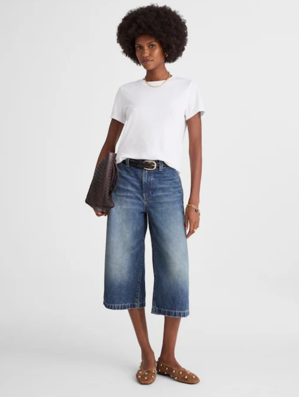 NWT Madewell Denim Culottes in Greendale Wash